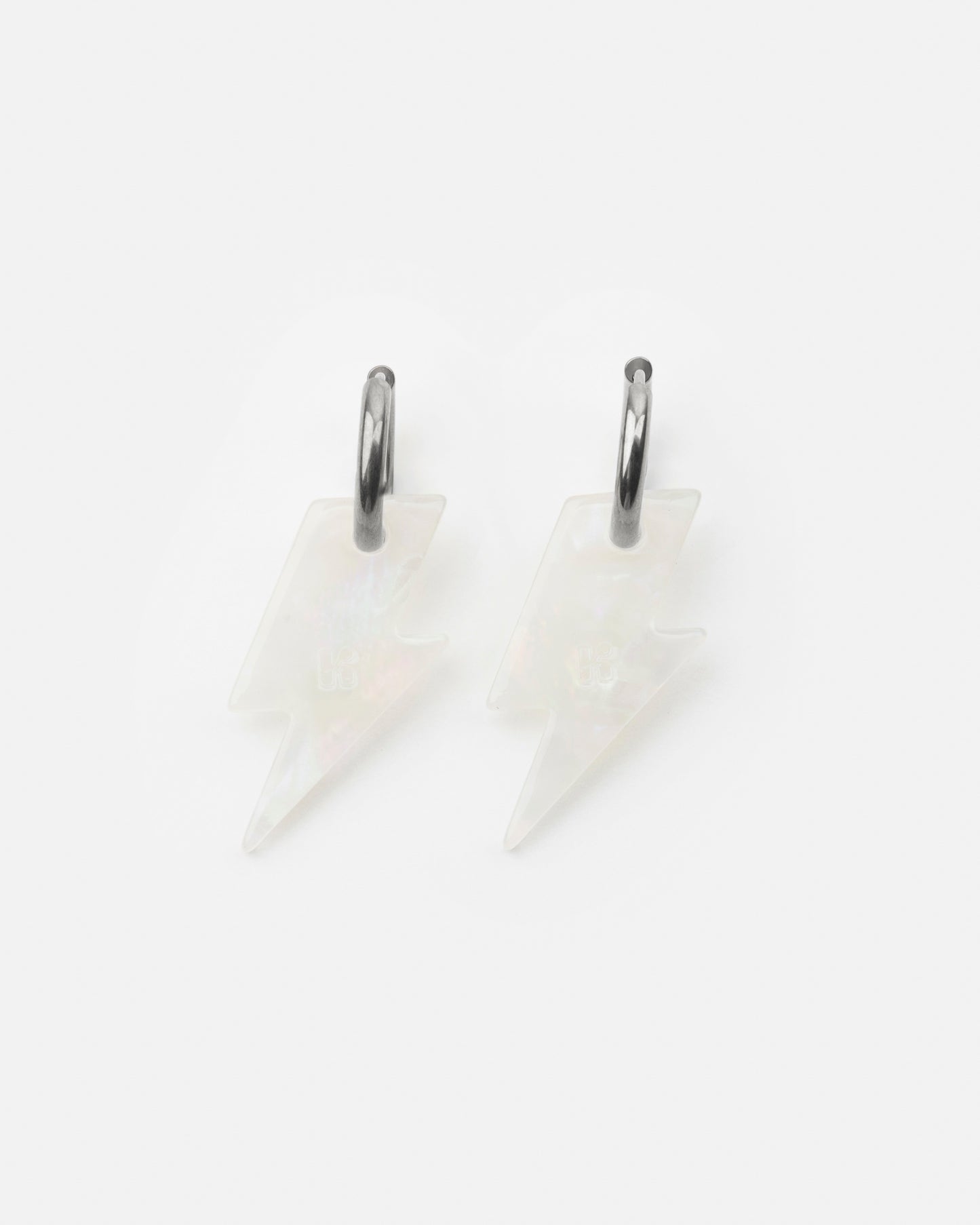 Boucles d'oreilles ÉCLAIR - Irisé Blanc -