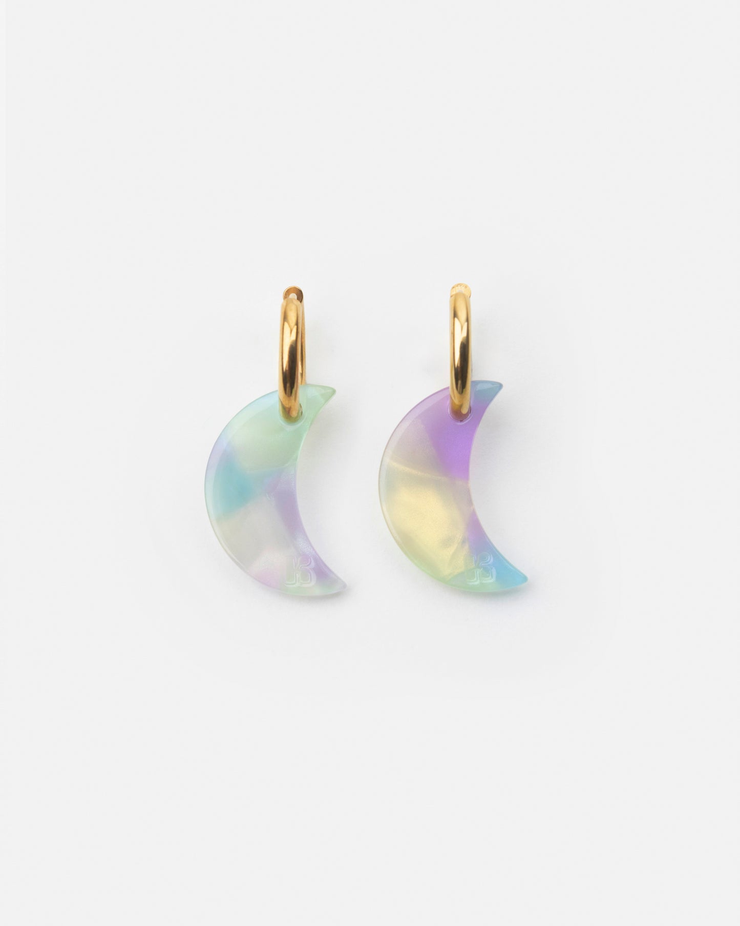 Boucles d'oreilles LUNE - Sirène -