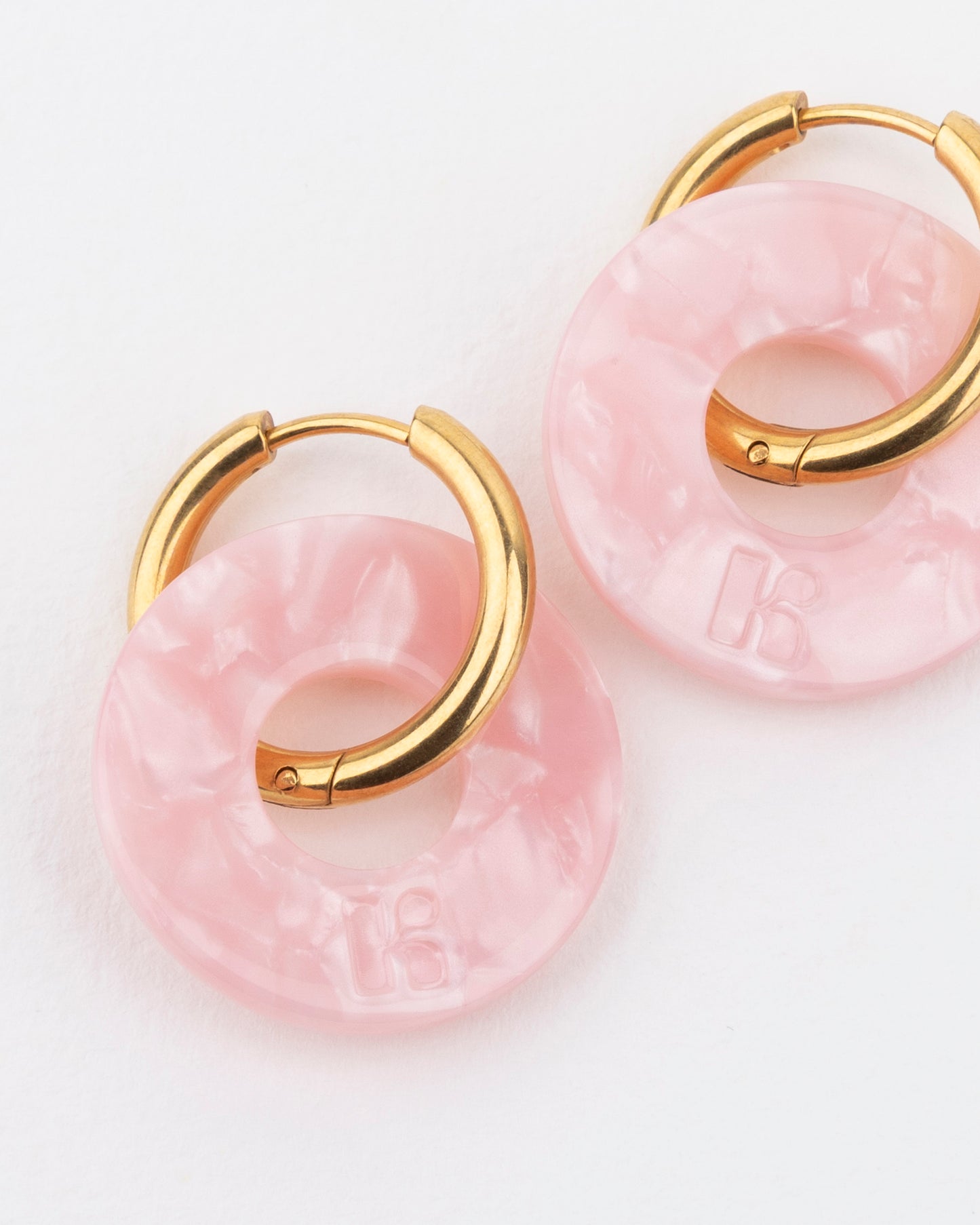 Boucles d'oreilles DONUTS - Rose -
