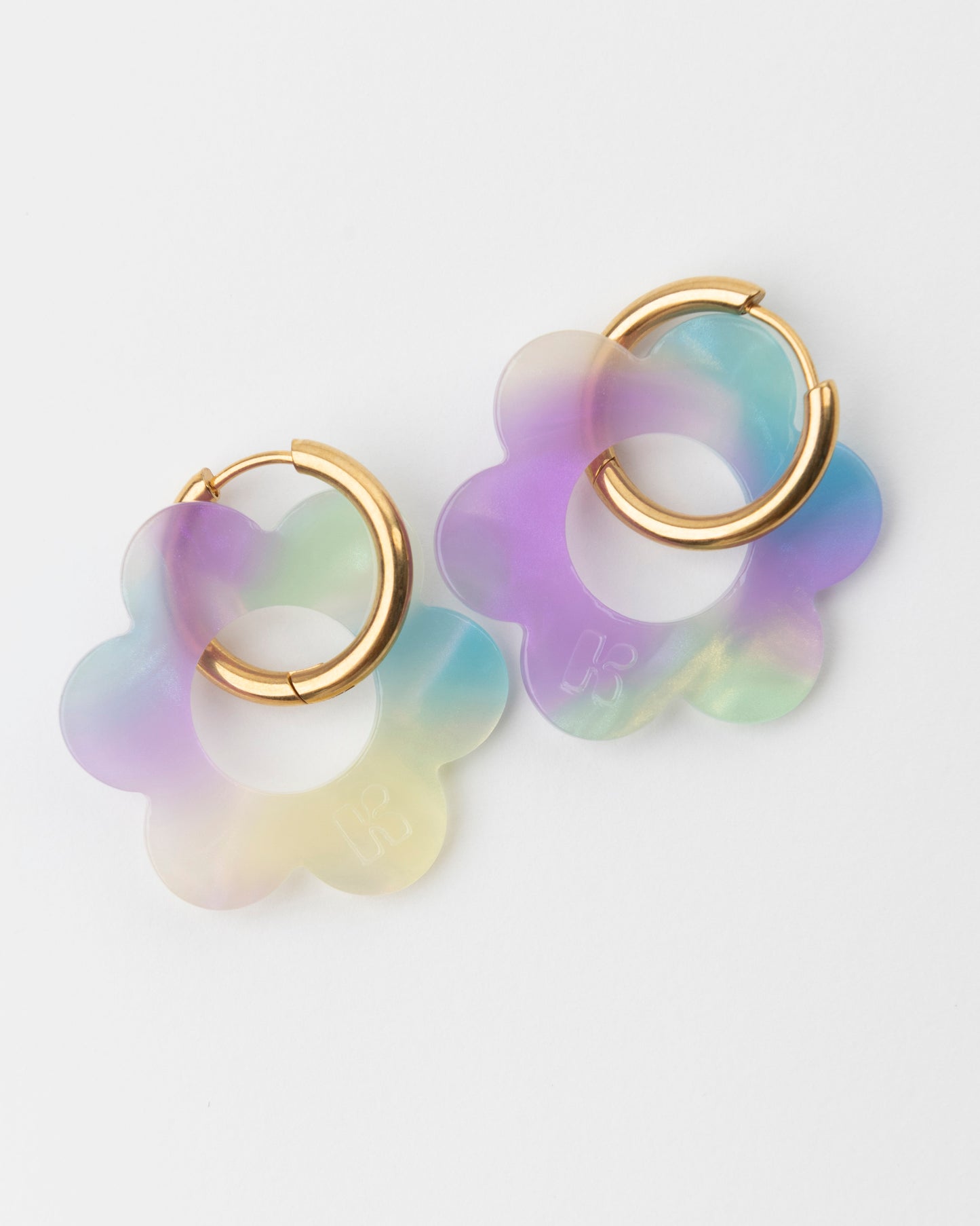Boucles d'oreilles MAXI FLEURETTE - Sirène -
