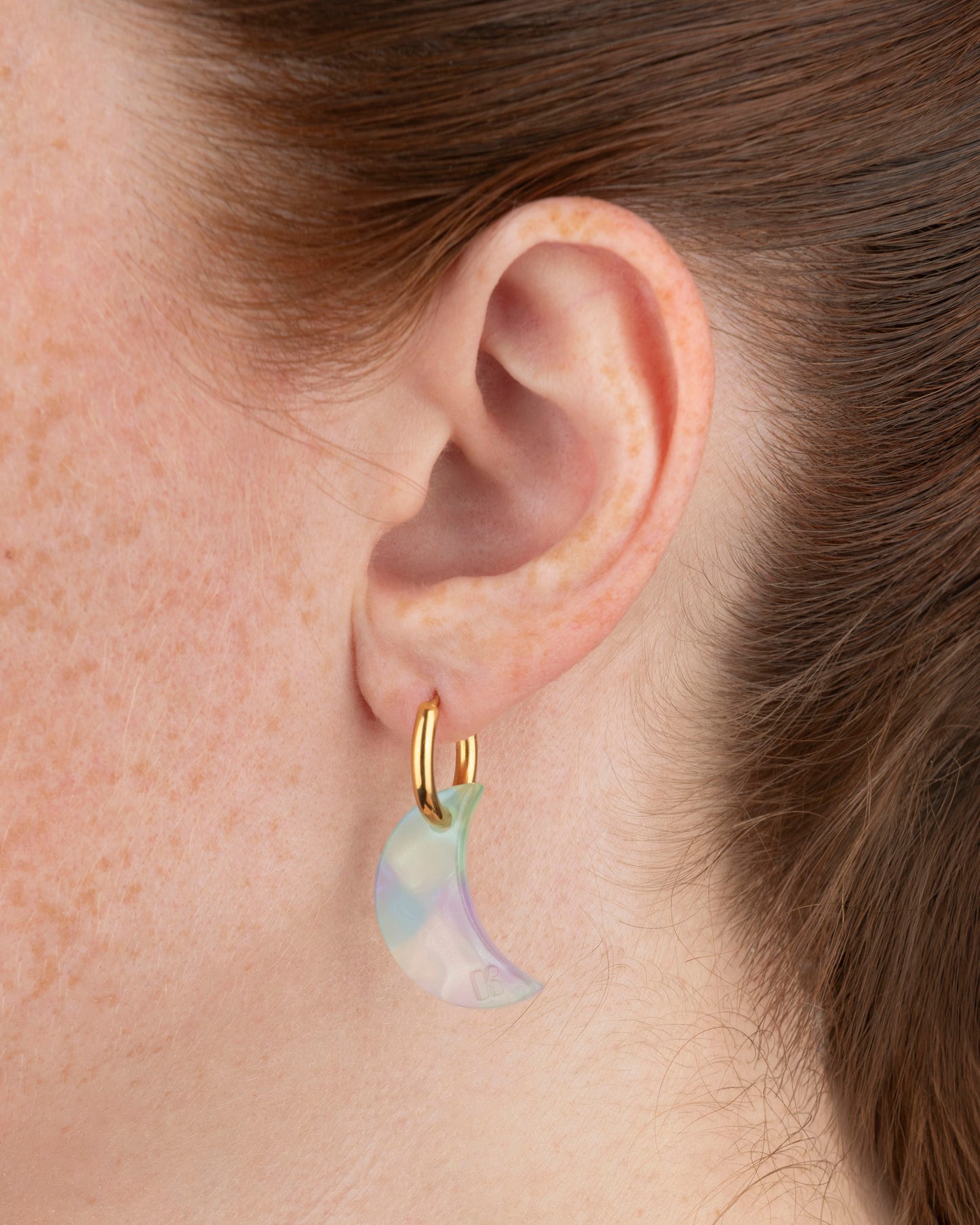 Boucles d'oreilles LUNE - Sirène -